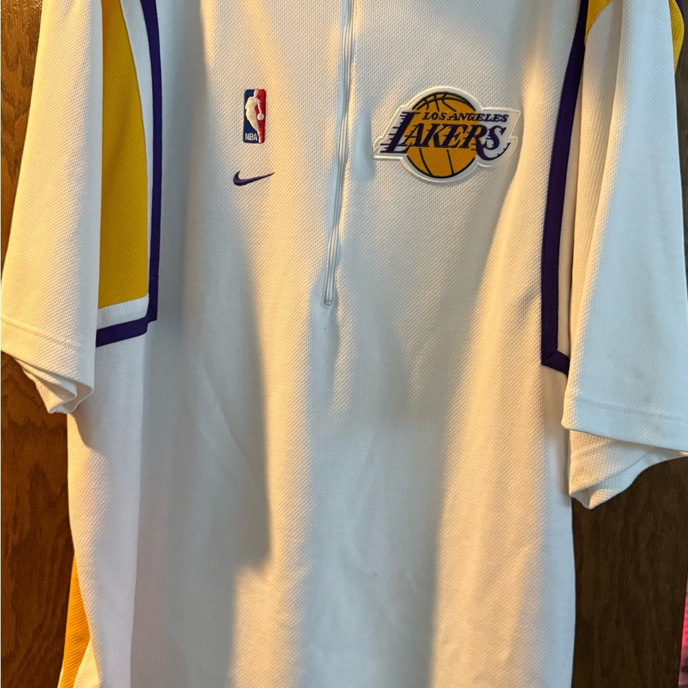 Nike Lakers White and Purple Fan Jersey